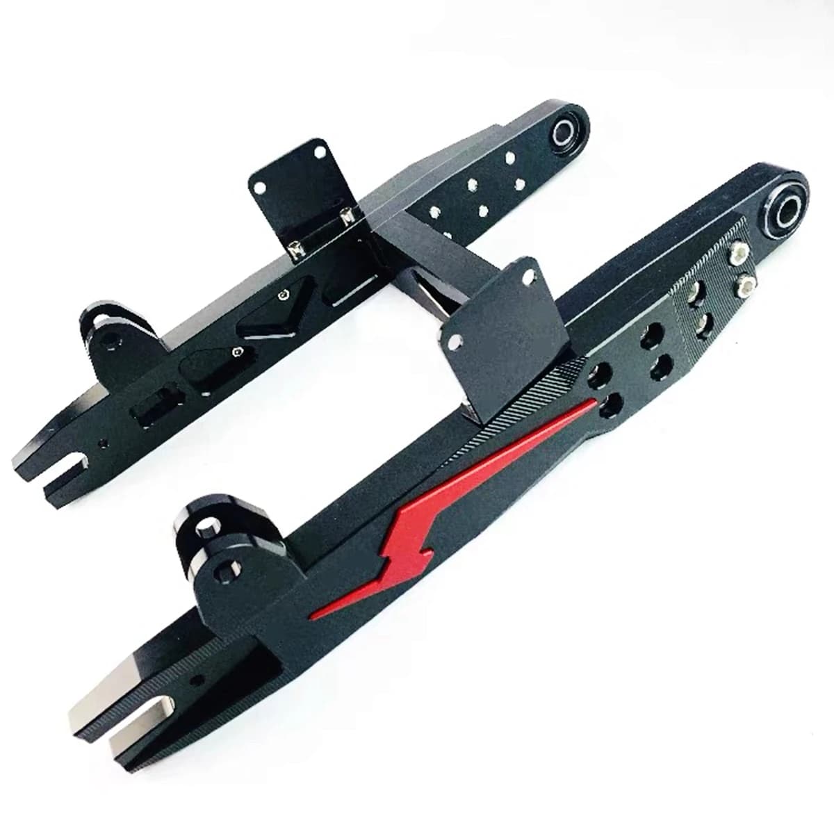 Moto e-scooter modifier CNC en alliage d'aluminium Suspension bras oscillant réglable en forme de fl