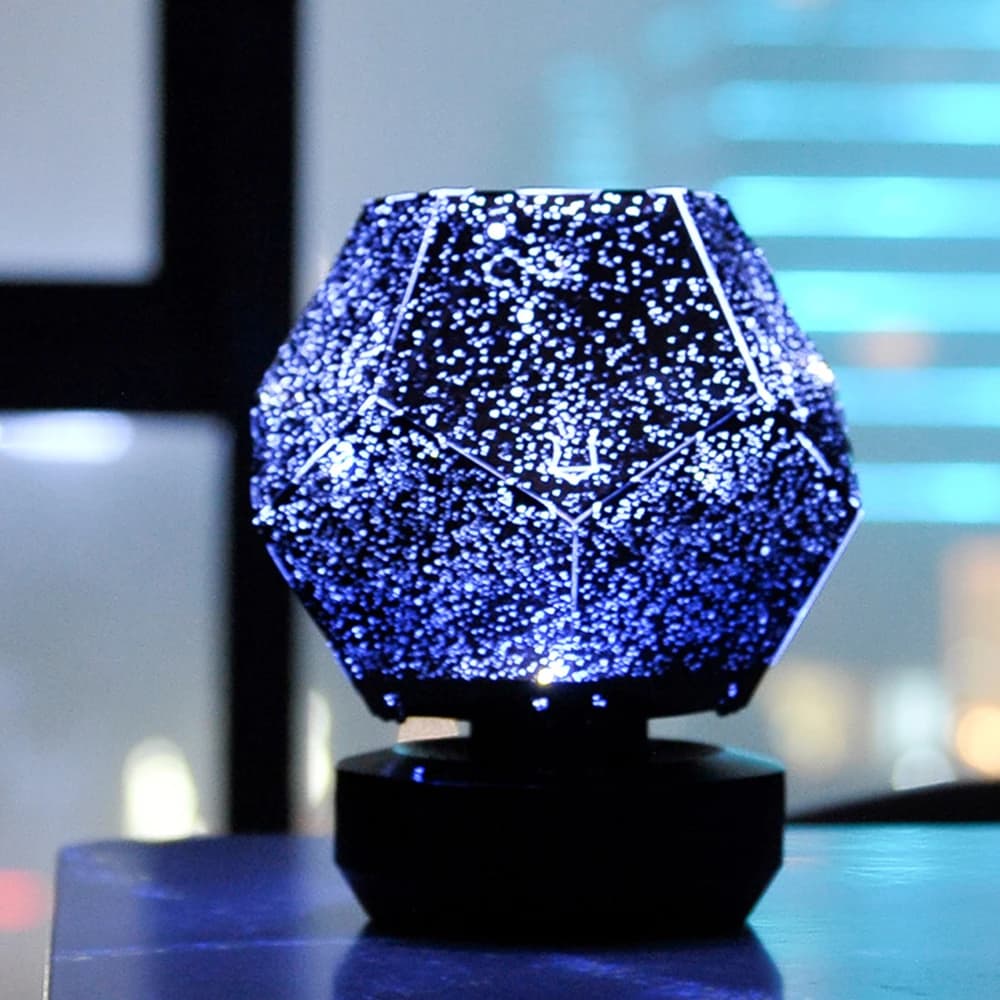 Veilleuses de budgétaire de ciel étoilé de LED, lampe de nuit de projection 3D, chargement USB, plan