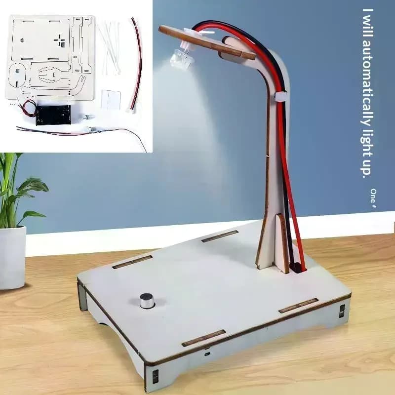 Kit de lampe de table à commande vocale, jouet d'expérimentation scientifique pour étudiants, assemb