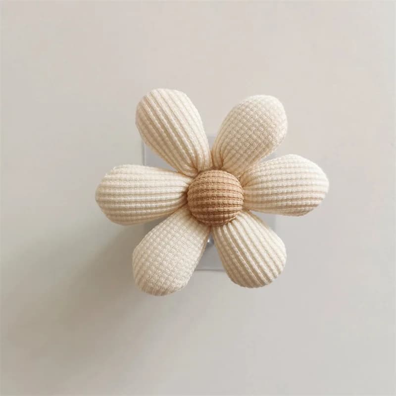 Crochet à fleurs support minimaliste crochet collant en bois crochet à serviettes à fleurs pour sall