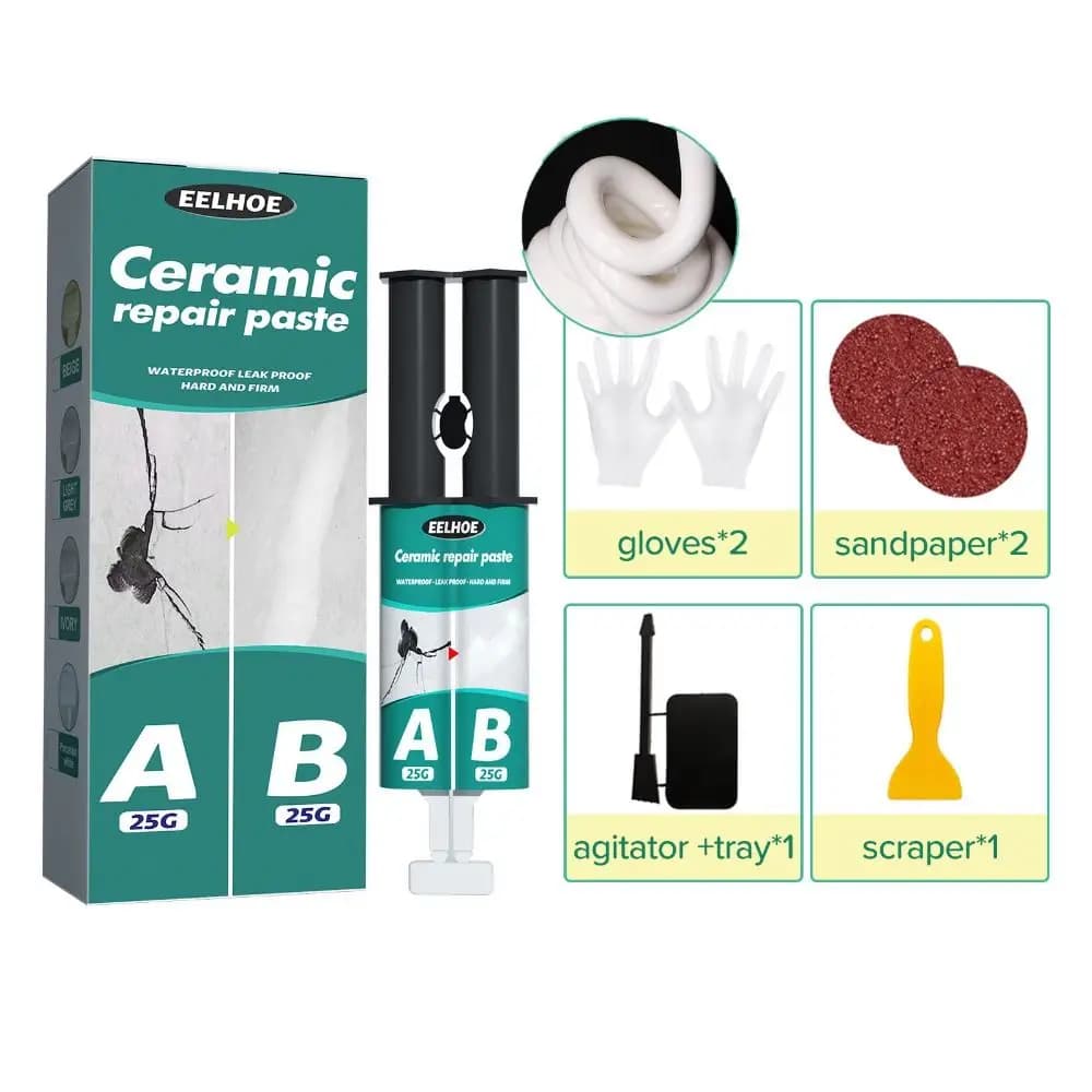 Jeu de Colle AB pour Réparation de Carreaux, Outils de Réparation, Résistant à l'Eau, Degré de Chale