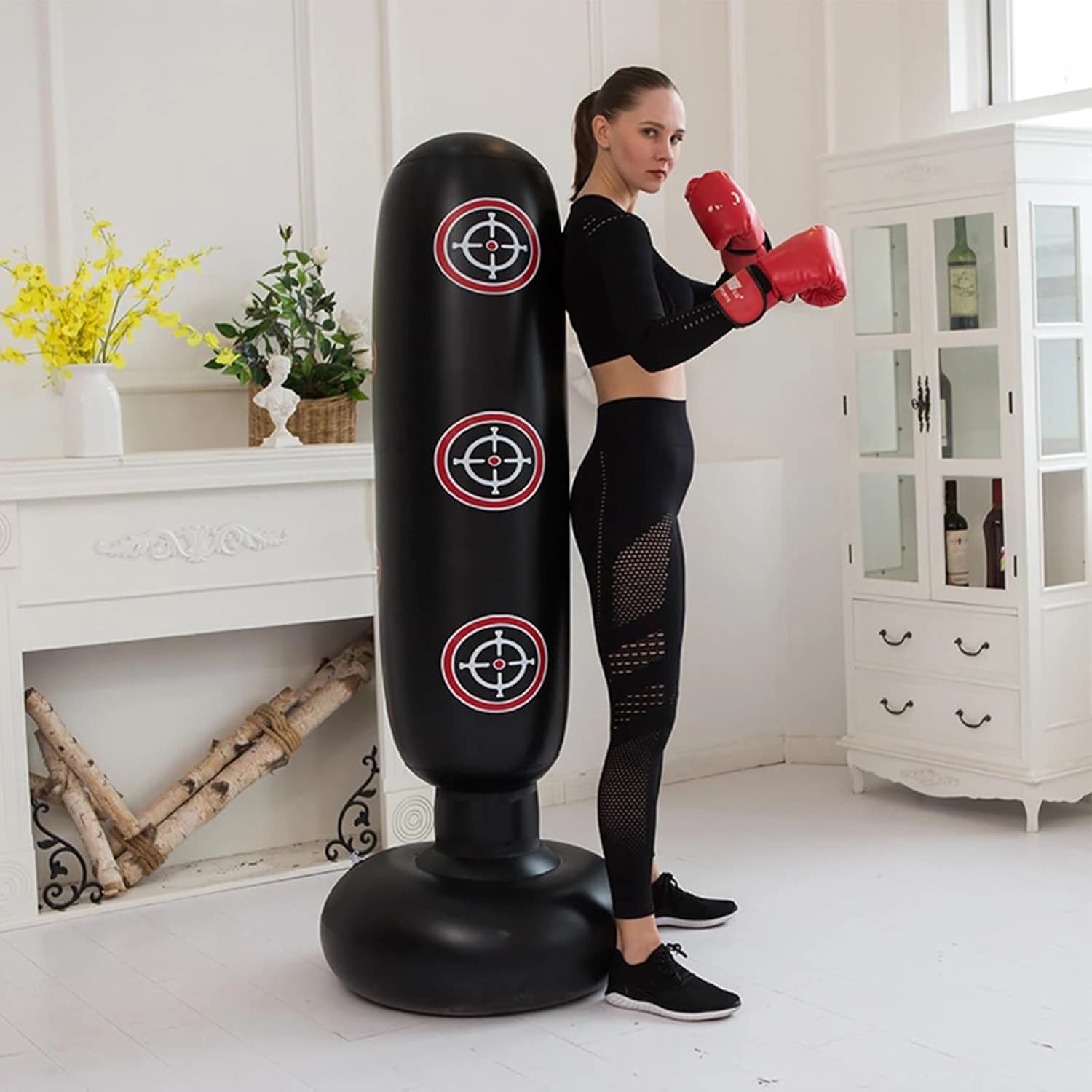 Sac de boxe sac de boxe autoportant pour rebond dos Focus sac de boxe pour pratiquer karaté, Taekwon