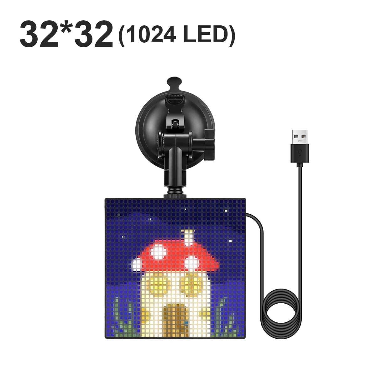 Panneau publicitaire créatif pour vitre arrière de voiture, panneau lumineux LED à matrice de pixels