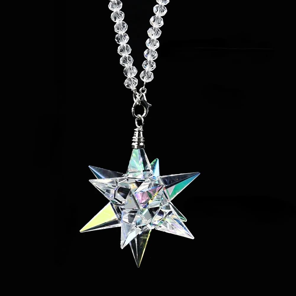Pendentif de voiture en cristal Meteor Hammer, miroir arc-en-ciel fabricant, suspension de rétrovise