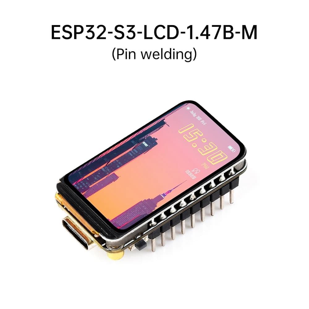 Écran LCD ESP32-S3 de 1,47 pouces, 172 × 320, prend en charge WiFi et Bluetooth ESP32-S3-LCD-1.47 LE
