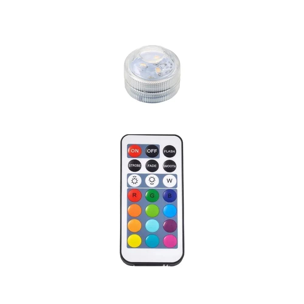 Mini lumières LED submersibles avec télécommande-petite lumière de thé lumière sous-marine alimentée