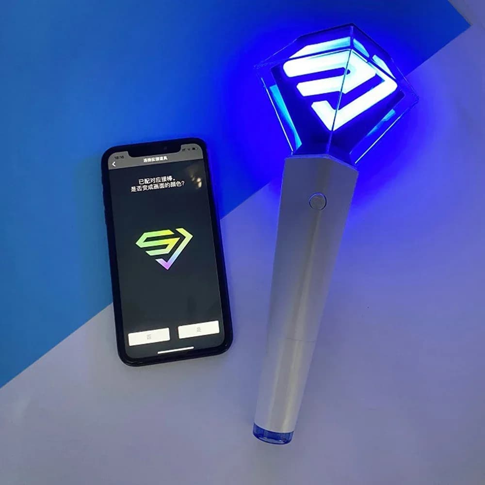 KPOP Super Junior Lightstick Ver.2 avec Bluetooth lueur main lumière Concert Cheer Superjunior bâton