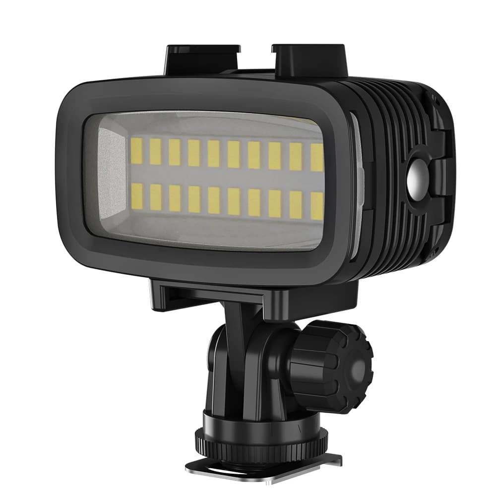 LANBEIKA Lampe vidéo LED sous-marine 40M 5500K, éclairage de plongée, lampe de remplissage 700LM pou