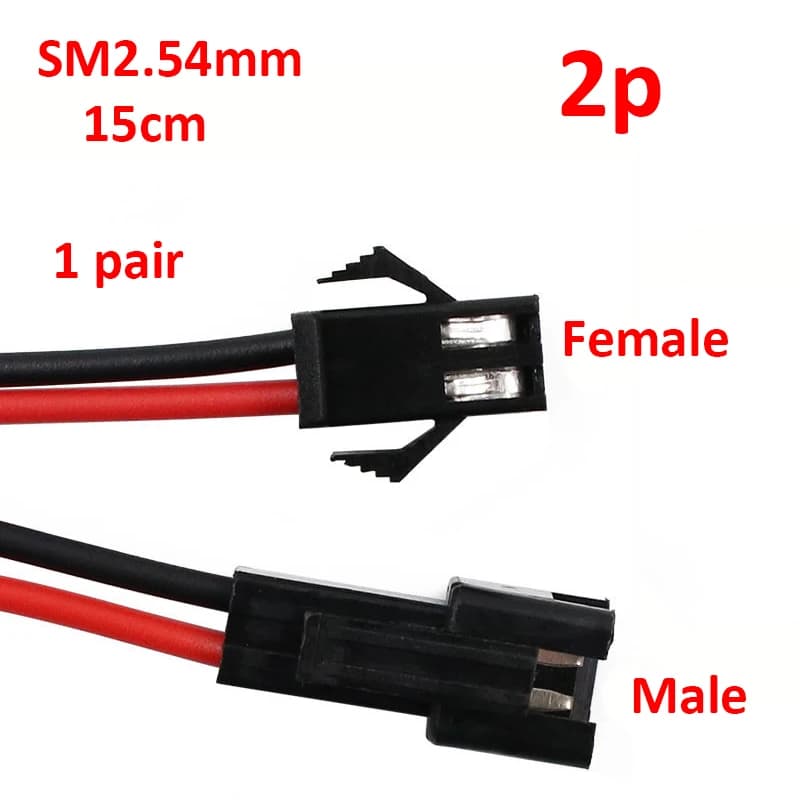 Connecteur JST Led SM mâle/femelle, prise de bande Led pour pilote de lampe RGB RGBW, 2p/3p/4p/5p/6p