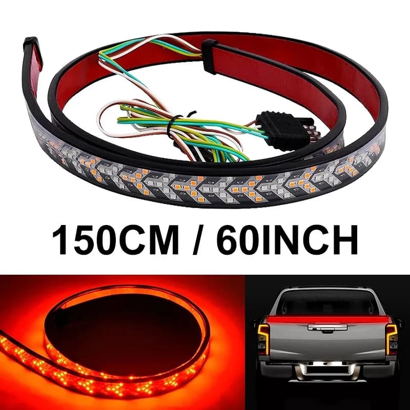 Bande lumineuse LED Flexible pour porte arrière de camion, clignotants séquentiels, barre de lumière