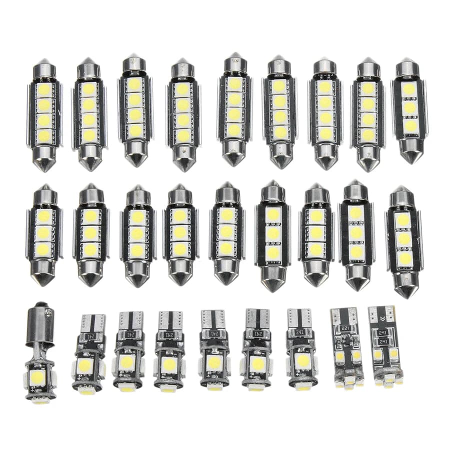 Kit d'éclairage LED blanc pour voiture, Mercedes-Benz Classe E W211, 2002-2008, 27 pièces