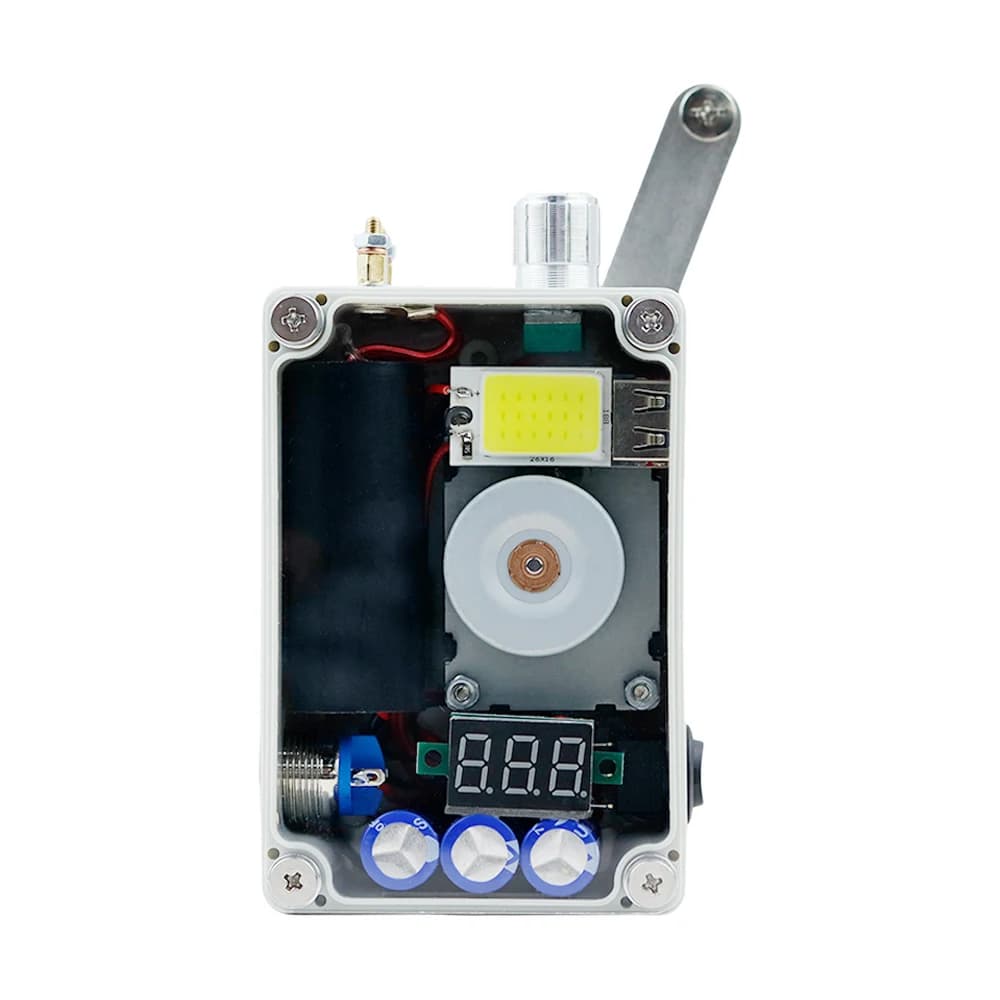 Générateur à manivelle, chargeur USB d'urgence Portable avec lumière COB et briquet, équipement lége