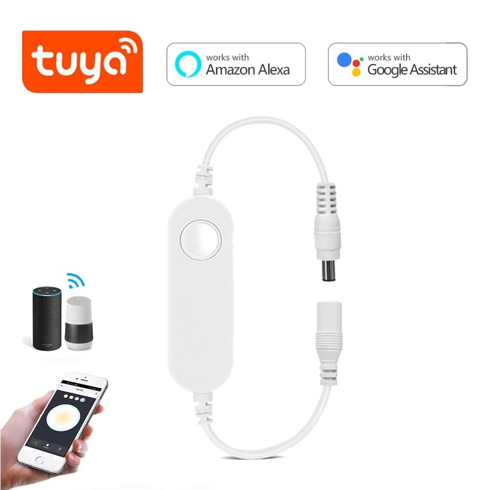Tuya commutateur intelligent Wifi commutateur fonctionne pour LED bande lumineuse contrôle DC 12V in