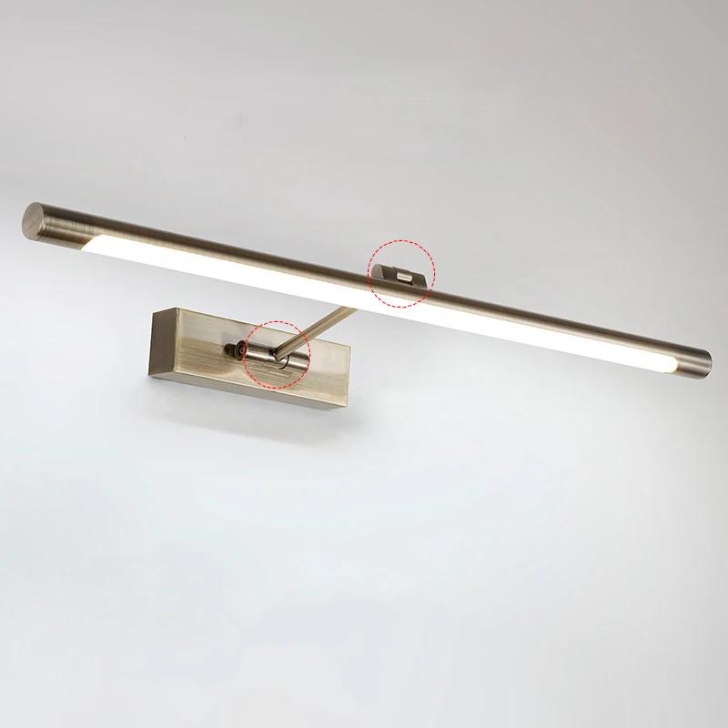 Appliques murales LED modernes pour miroir de salle de bain, étanches, à intensité variable, 7W, luminaires muraux pour toilettes