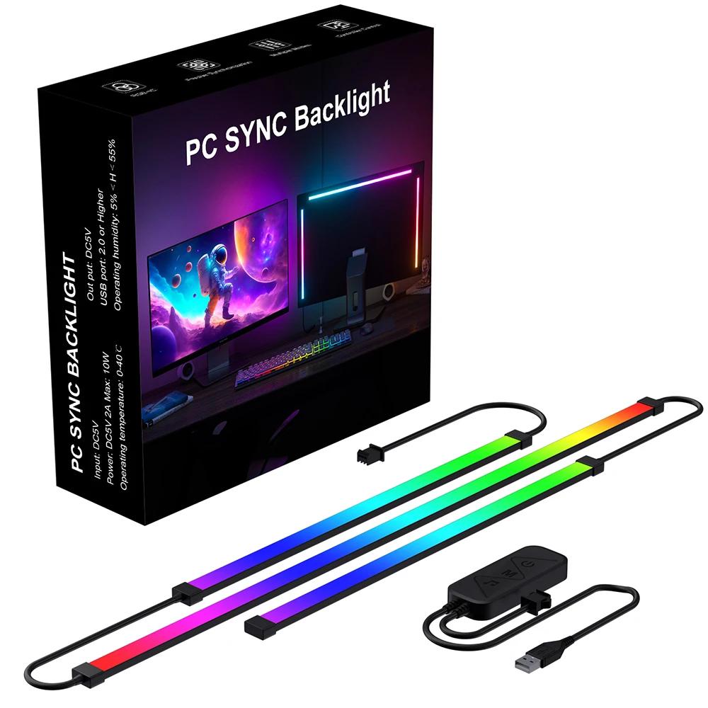 Bande LED RGB couleur de rêve, éclairage d'ambiance intelligent pour télévision, synchronisation d'affichage, rétro-éclairage pour ordinateur, décor du Ramadan, lampe couleur, bricolage, jeu de fête,