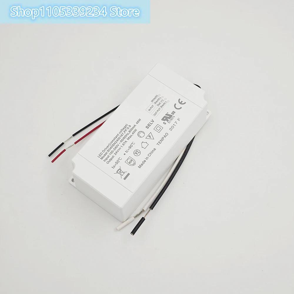 Pilote LED FOR S040SN2400167, tension constante, entrée 100-240V, sortie 24V 167A, 48W max, 40W nominal, 800mA