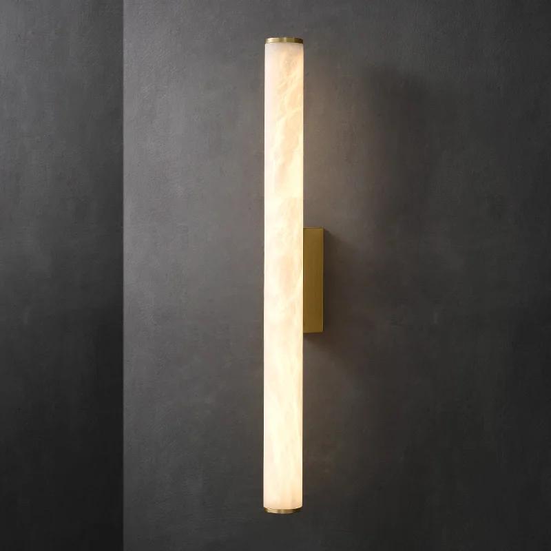 Lampe murale moderne en cuivre et marbre, luminaire de luxe pour salon, mur de fond de télévision, couloir, chambre à coucher
