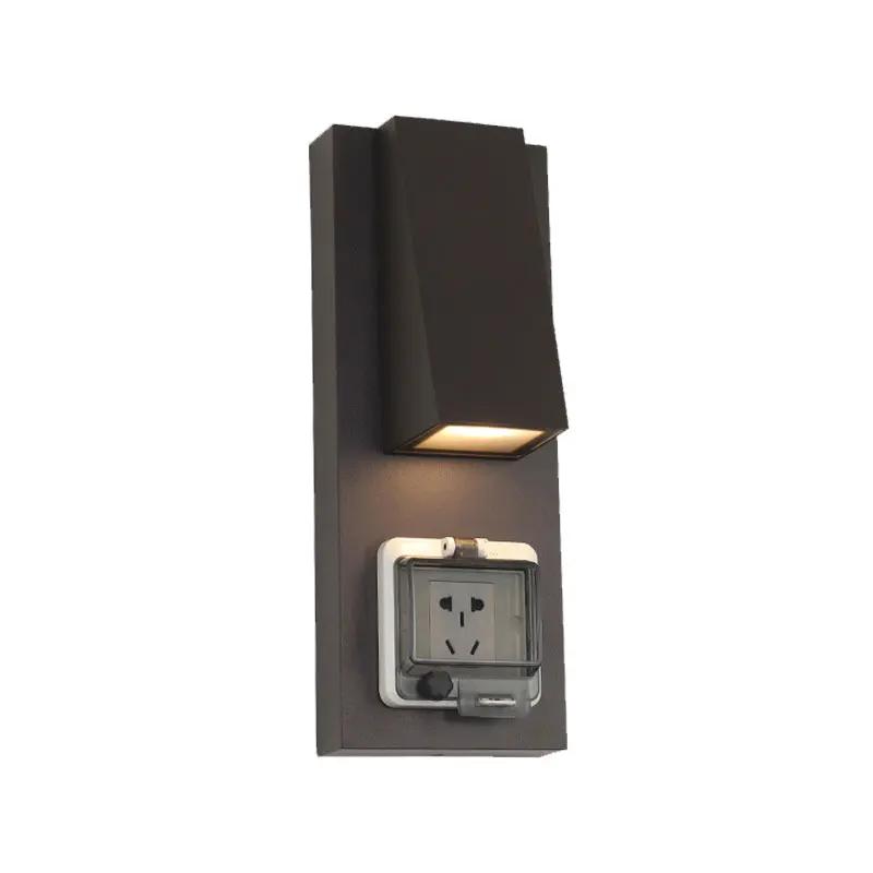 Lampe murale LED extérieure étanche en alliage d'aluminium pour cour, villa, jardin