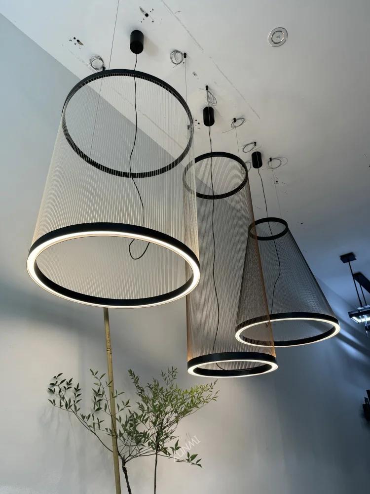 Lampe nordique design espagnol gland cercle lustre luxe suspension lampe Restaurant Villa salon escalier décor à la maison LED